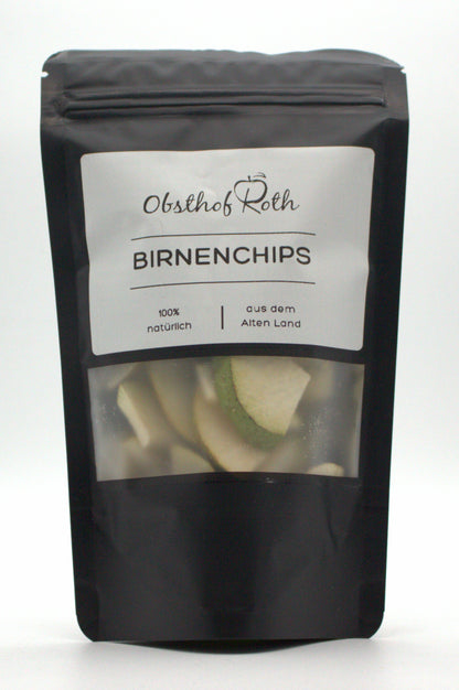 Gefriergetrocknete Birnenchips vom Obsthof Roth