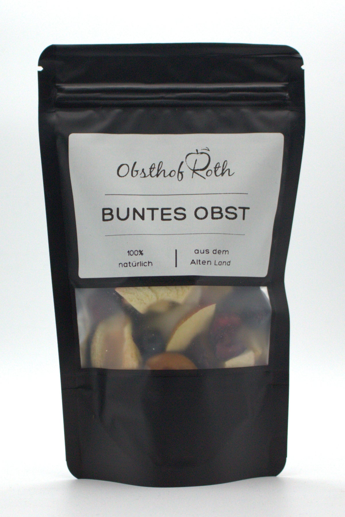 Gefriergetrocknetes buntes Obst vom Obsthof Roth