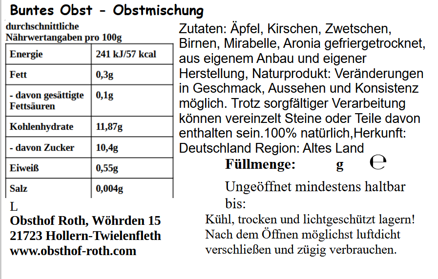 Buntes Obst